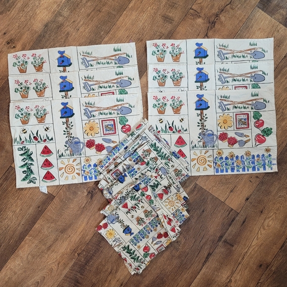 Pier 1 Dining Vintage Pier Garden Print Placemats And Napkins